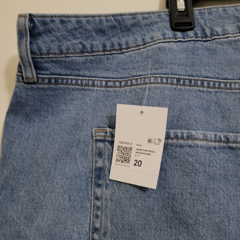 NWT Forever 21 Size 20 90s Straight Leg Jeans - Picture 10 of 12